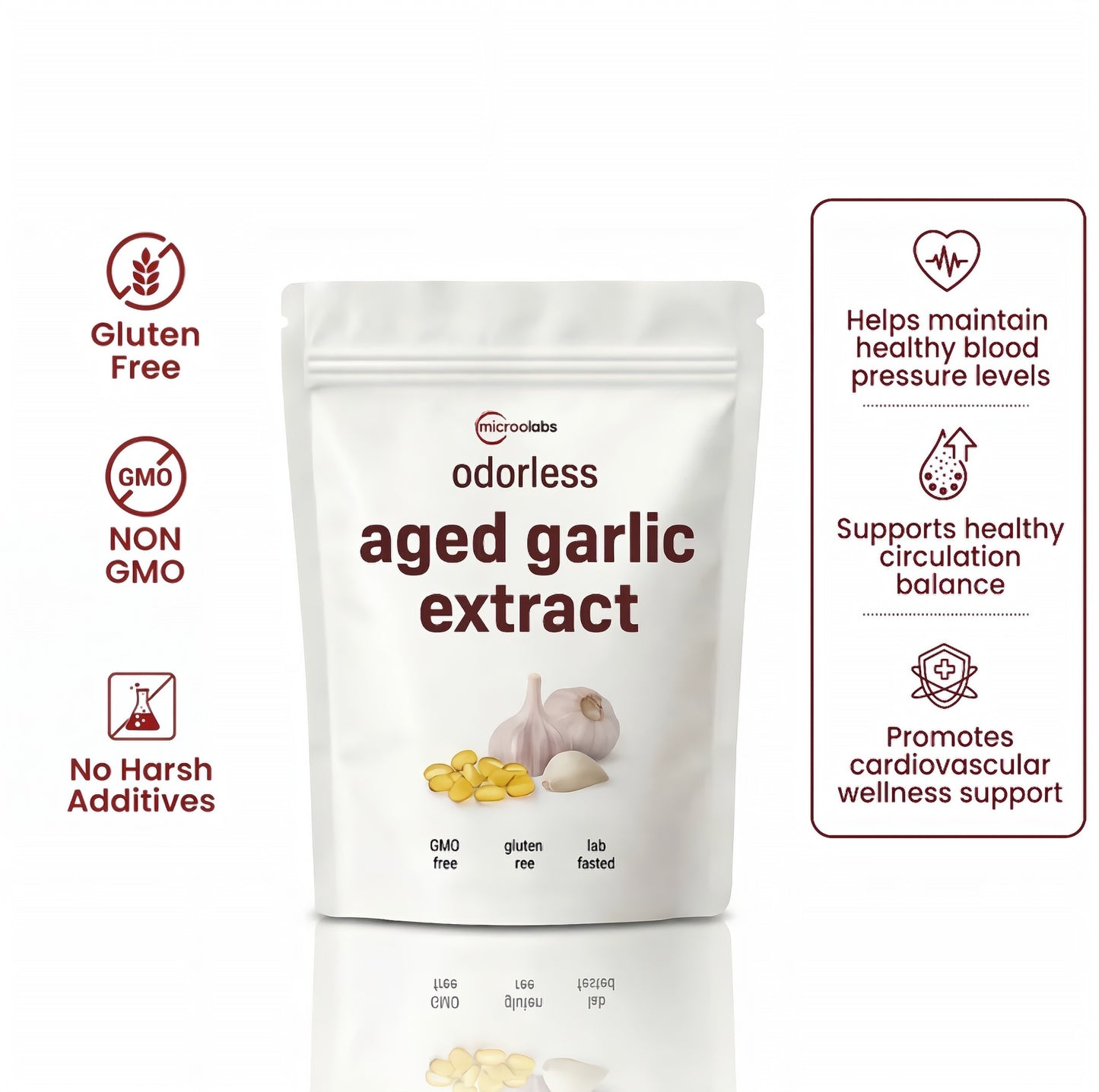 Aged Garlic Extract - 7500mg Odorless Softgels