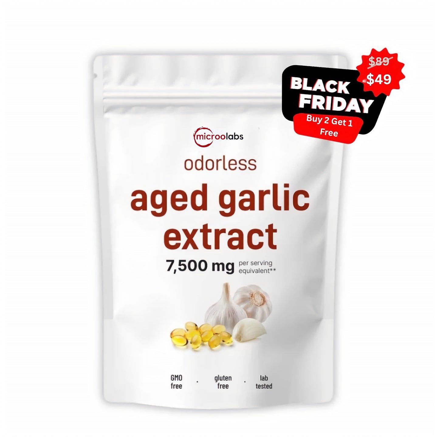 MicroLabs Aged Garlic Extract Capsules
